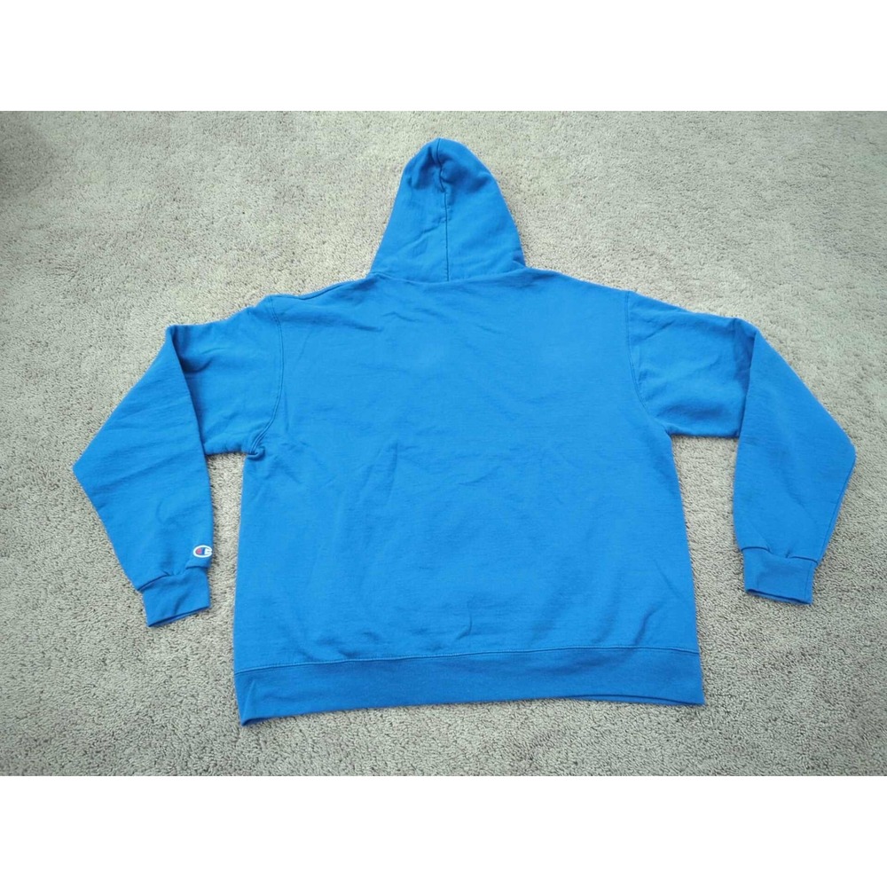 Indeed Hoodie Mens 2XL Blue Long Sleeve Cotton Blend Job Listing Champion Eco - Picture 7 of 8